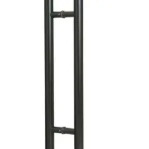 Superior Brass Entry Handle Double Black 600mm SUP53868