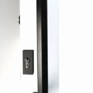 Superior Brass Entry Handle Offset Tapered Face Double Black 1025mm SUP53930