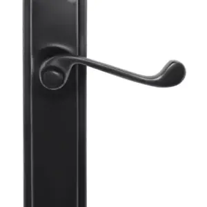 Superior Brass Lever Latch Passage Set Black 200x50mm SUP54169