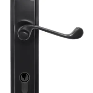 Superior Brass Lever Lock Entrance Set CC 85mm Black 200x50mm SUP54169E