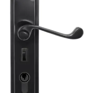 Superior Brass Lever Entrance Set myLOCK Black 200x50mm SUP54169M