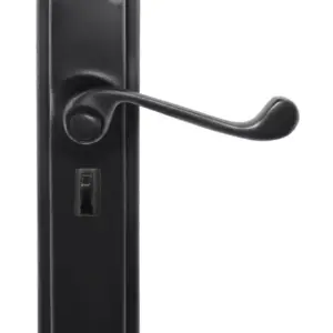 Superior Brass Lever Lock Privacy Set Black 200x50mm SUP54169P