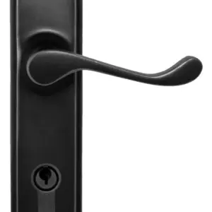 Superior Brass Lever Lock Entrance Set CC 85mm Black 200x48mm SUP54176E