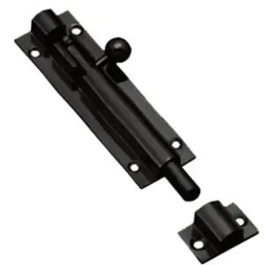 Superior Brass Barrel Bolt 25mm Throw Black 100mm SUP54268