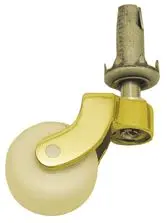 Superior Brass Castor White Cermc Pin Socket PB 32mm SUP5528