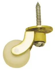 Superior Brass Castor White Ceramic Screw 32mm SUP5533