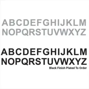 Superior Brass Architectural Alphabet 304SSS Matt Black150mm L SUP58104L