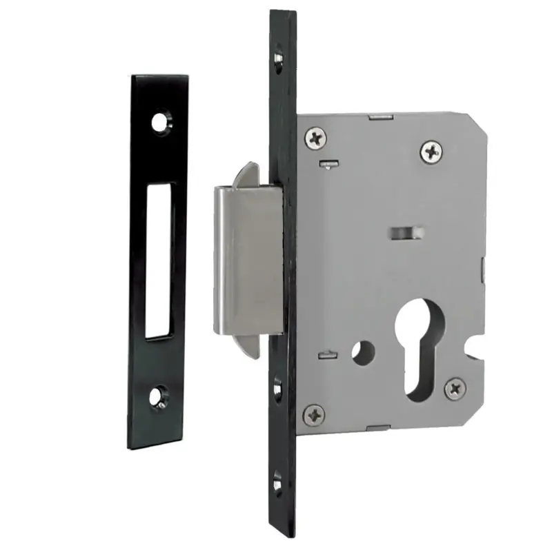 Superior Brass Entrance Sliding Door Lock 45mm Black SUP59087