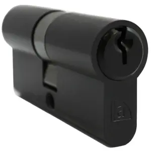 Superior Brass Euro Double Cylinder 5 Pin C4 Black 100mm SUP59150
