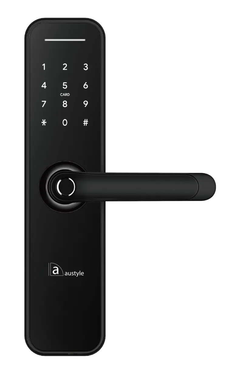 Superior Brass Digital Lever Latch Set Black 291x70mm SUP59405