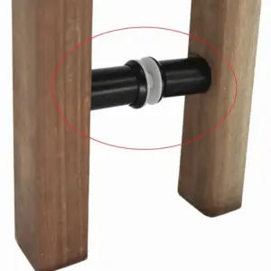 Superior Brass Fixing Legs for Entrance Handles 304SS Black SUP59878