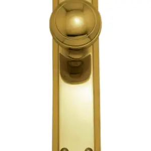 Superior Brass Knob Latch Stepped Passage Set PB 200x50mm SUP7015