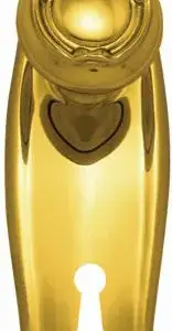 Superior Brass Scroll Knob Lock CC 57mm PB 255x75mm SUP7158K