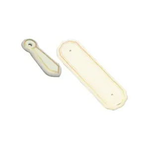 Superior Brass Porcelain Push Plate Wh Gr 275x75mm SUP8051