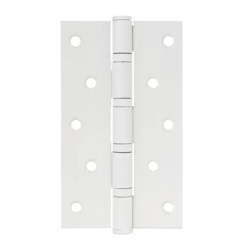 Superior Brass Long Body 4BB Butt Hinge Fixed Pin Gloss White150x88mm SUP85514