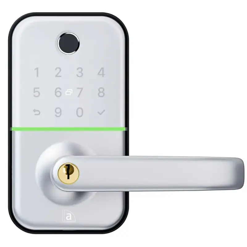 Superior Brass Smart Digital C4 Key In Lever Set WhiteSilver 140x77mm SUP89413