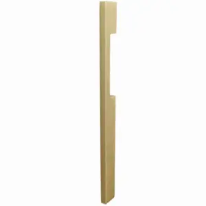Superior Brass Entry Handle Blade Design Double Satin Brass 450mm SUP93936