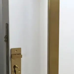 Superior Brass Entry Handle BacktoBack Satin Brass 450mm SUP93995