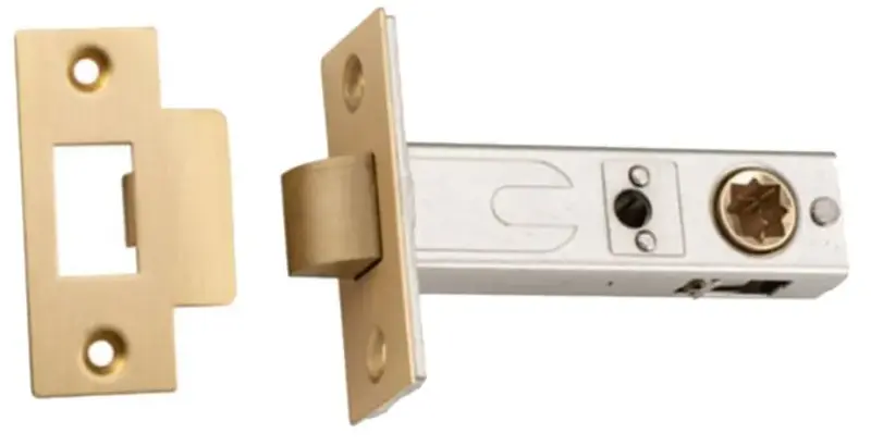 Superior Brass Tubular Latch Split Follower Satin Brass 60mm SUP99017