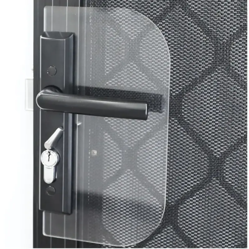 Superior Brass Lock Guard Security Screen Doors Thru Fix Clear Acrylic SUP9924
