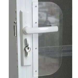 Superior Brass Lock Guard Security Screen Doors Frame Fix Clear Acrylic SUP9925